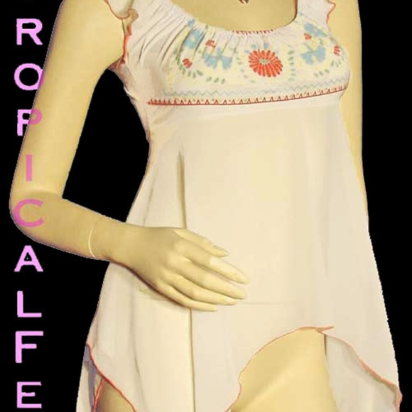 New Y2K Womens Asymmetrical Sheer Top S Made USA Fairycore Boho Fairy Princess - Picture 3 of 8